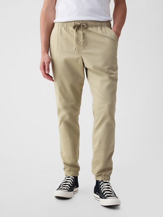 canvas slim joggers