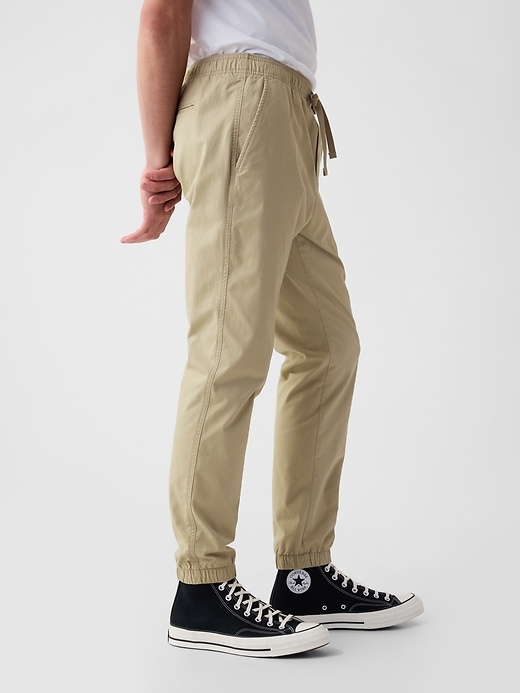 canvas slim joggers