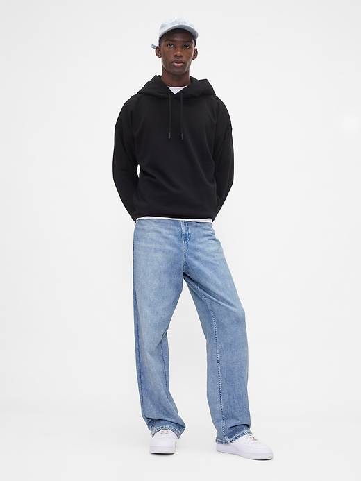 gap × bÉis strick-denim-baggy-jeans