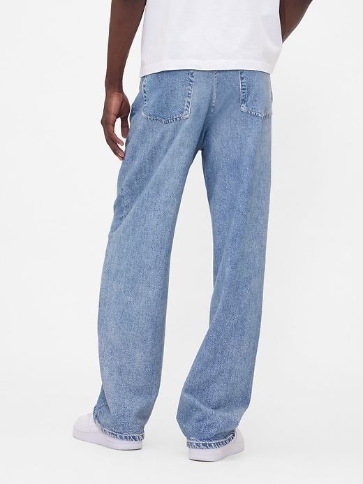 gap × bÉis strick-denim-baggy-jeans