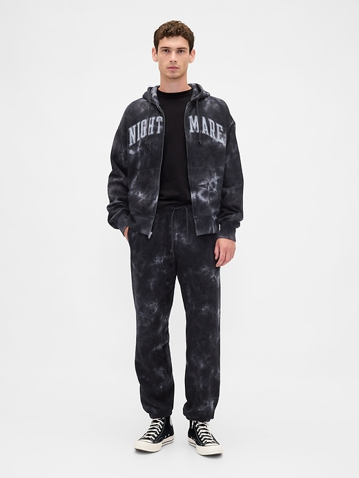 gap × disney tim burtons nightmare before christmas schwere totenkopf-jogginghose