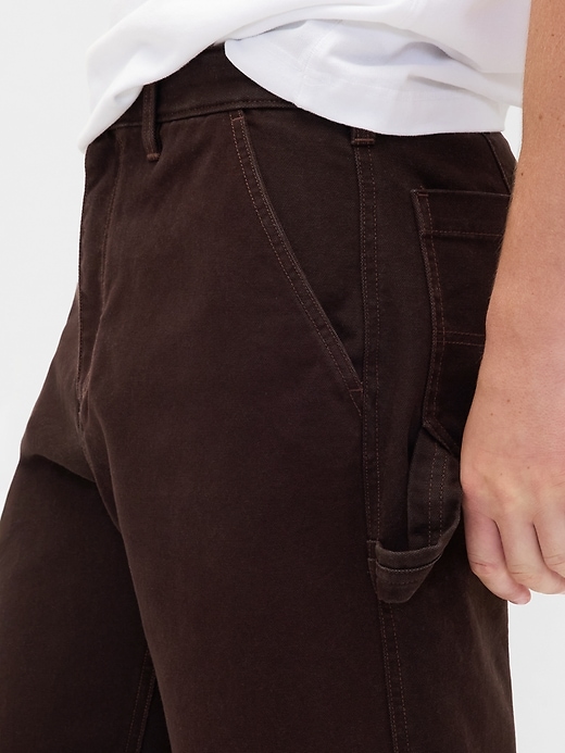canvas-hosen im stil der 90er jahre locker geschnitten für zimmerleute