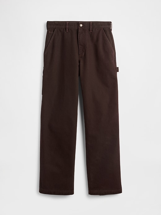canvas-hosen im stil der 90er jahre locker geschnitten für zimmerleute