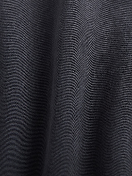 khakihosen aus schwerem twill mit geradem schnitt und lockerer passform