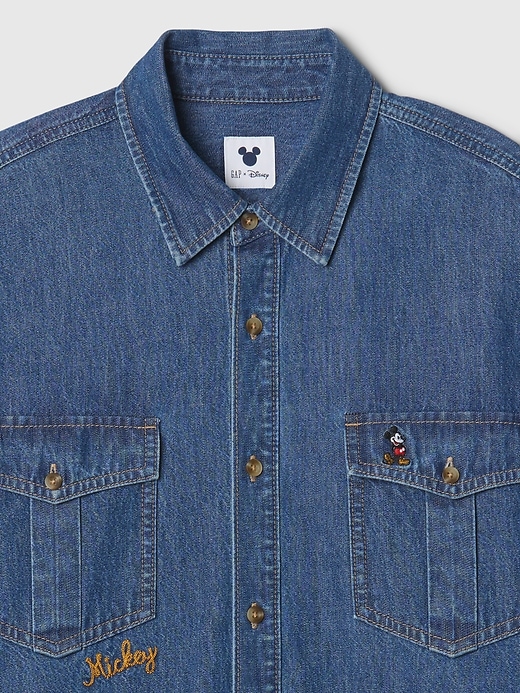 gap × disney denim westernhemd