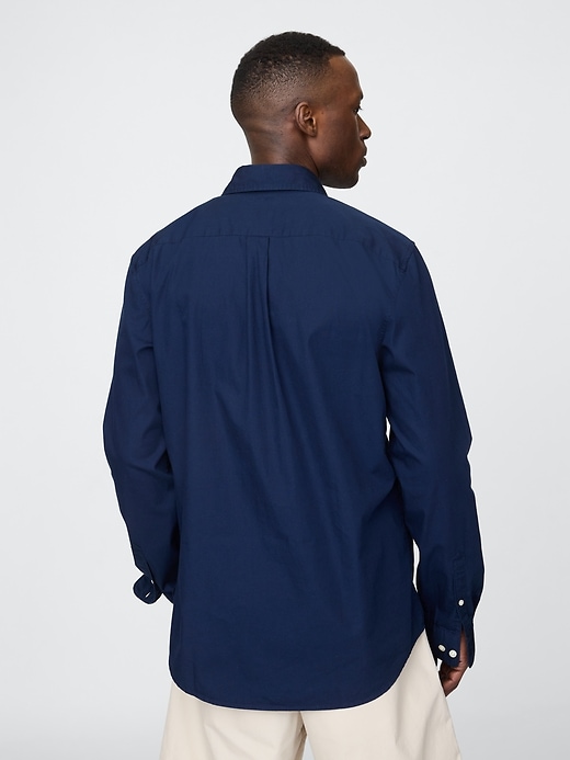 klassisches hemd aus bio-baumwoll-popeline
