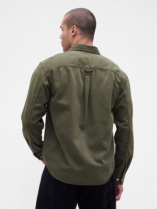 ultrasoft denim relaxed shirt