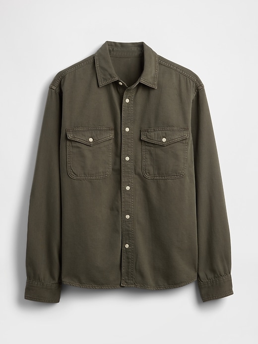 ultrasoft denim relaxed shirt