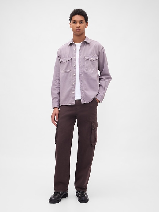ultrasoft denim relaxed shirt