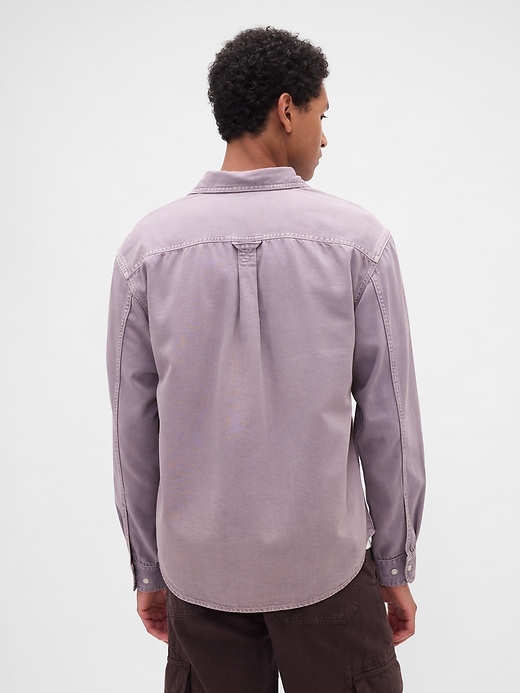 ultrasoft denim relaxed shirt