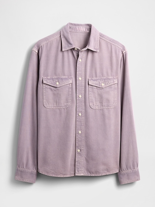 ultrasoft denim relaxed shirt