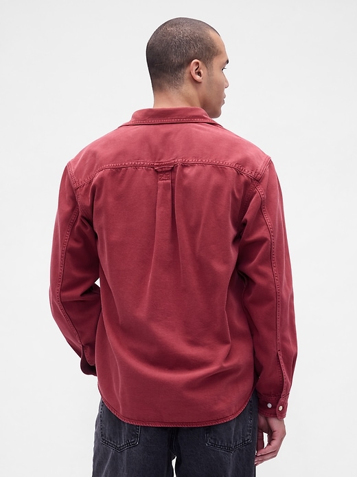 ultrasoft denim relaxed shirt