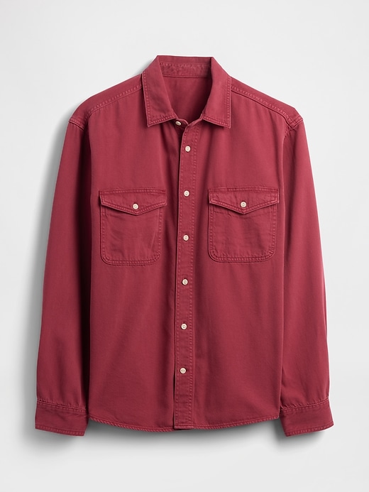 ultrasoft denim relaxed shirt