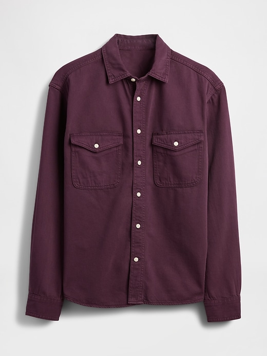 ultrasoft denim relaxed shirt