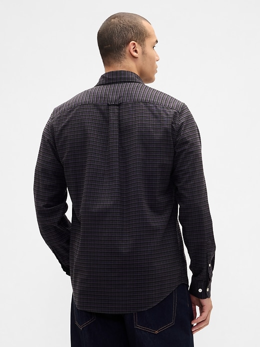 kariertes oxford-hemd