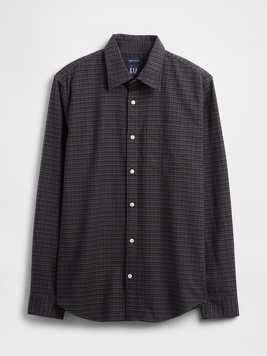kariertes oxford-hemd