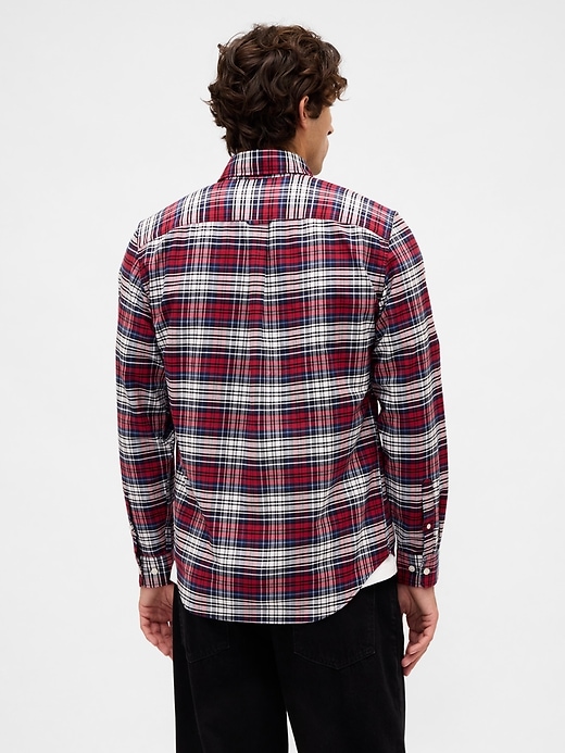 kariertes oxford-hemd
