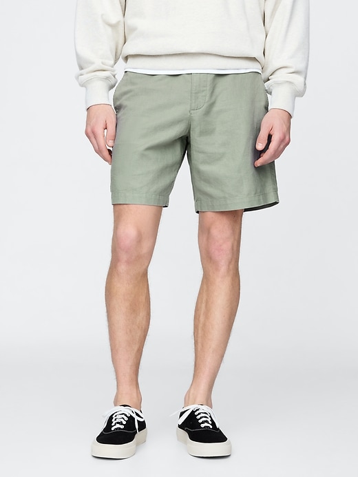 8-zoll-leinen-baumwoll-shorts