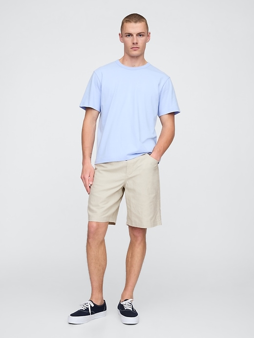 9 leinen-baumwoll-shorts