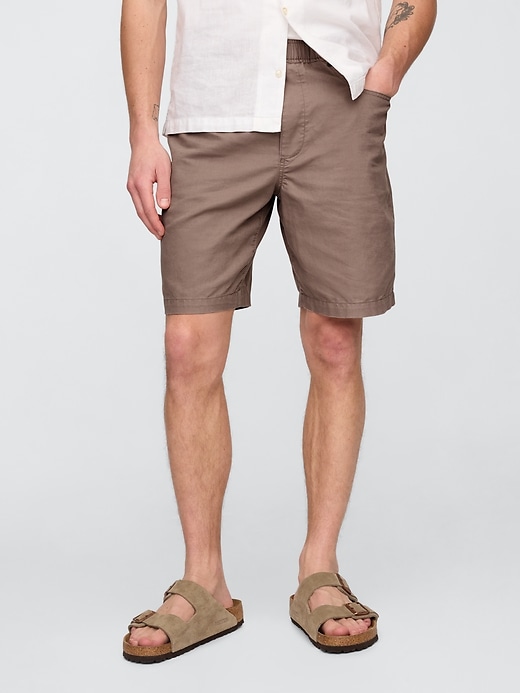 9 leinen-baumwoll-shorts