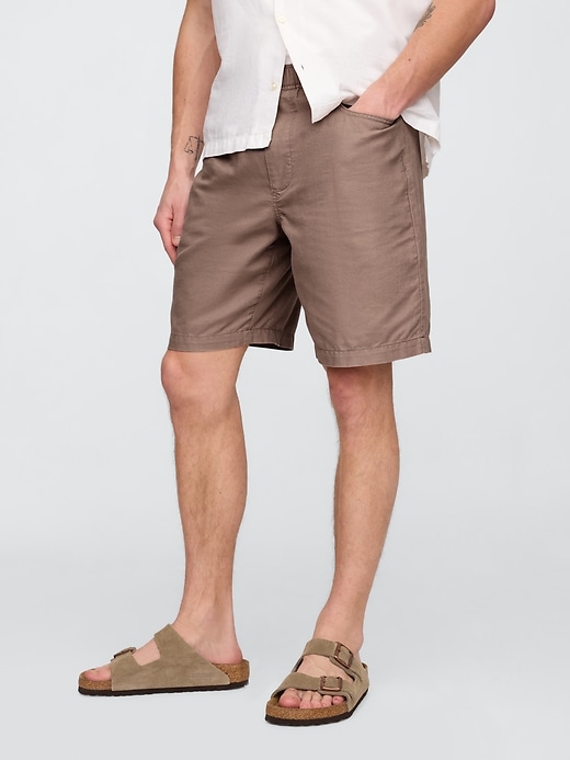 9 leinen-baumwoll-shorts