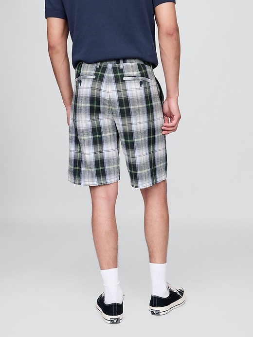 gap × malbon 95 plissee-shorts mit baggy-effekt