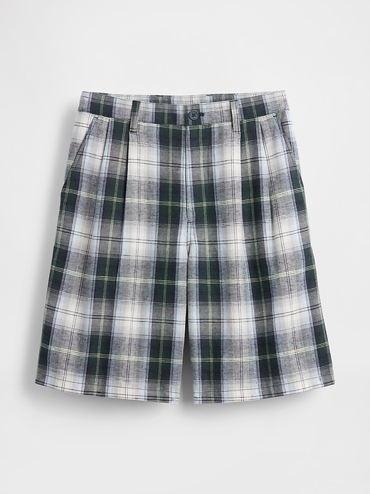 gap × malbon 95 plissee-shorts mit baggy-effekt