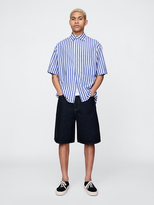 105 baggy denim shorts