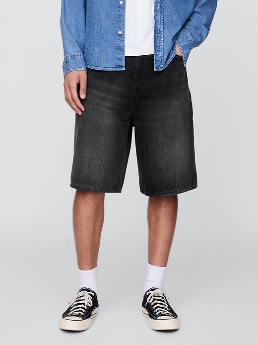 105 baggy denim shorts