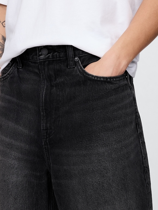 105 baggy denim shorts
