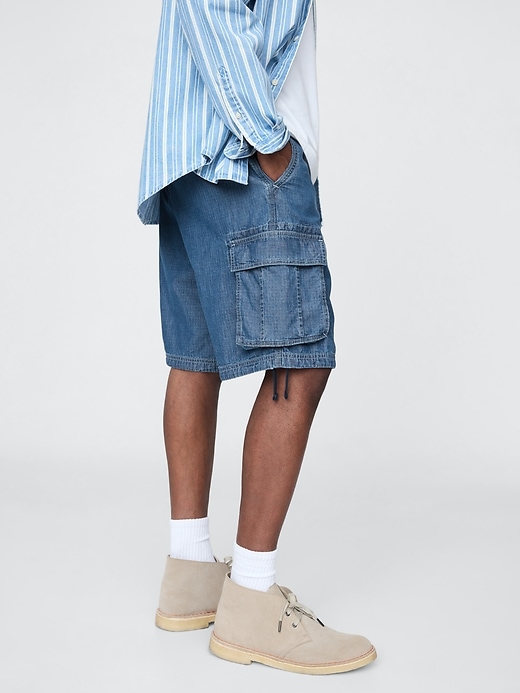 11 baggy denim cargo shorts