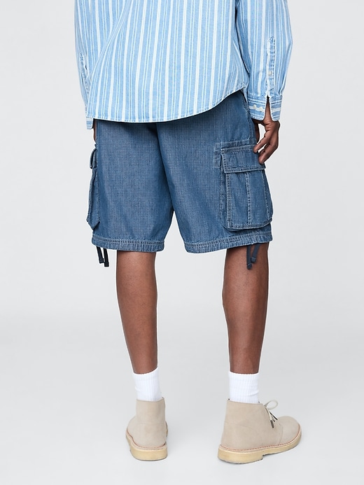 11 baggy denim cargo shorts