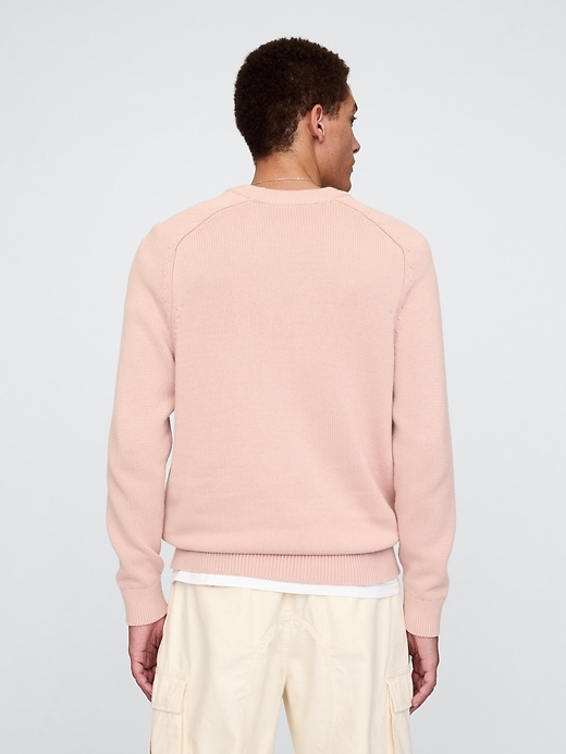 raglan-pullover mit rundhalsausschnitt