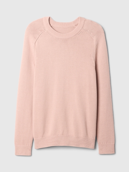 raglan-pullover mit rundhalsausschnitt