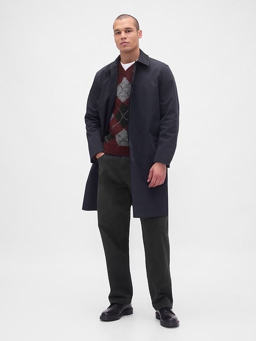 gebürsteter argyle-pullover