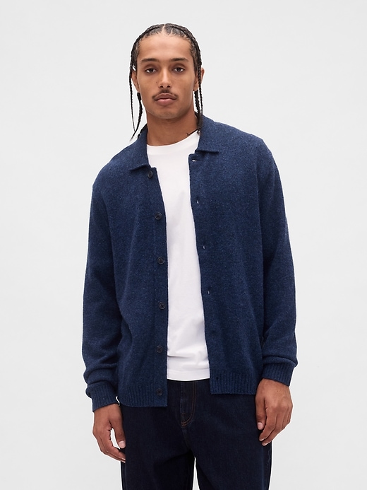 strickjacke aus merinowollmischung