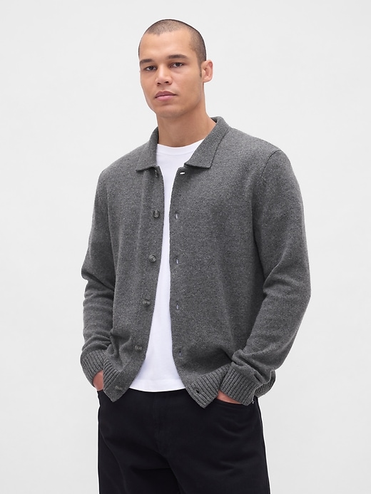 strickjacke aus merinowollmischung