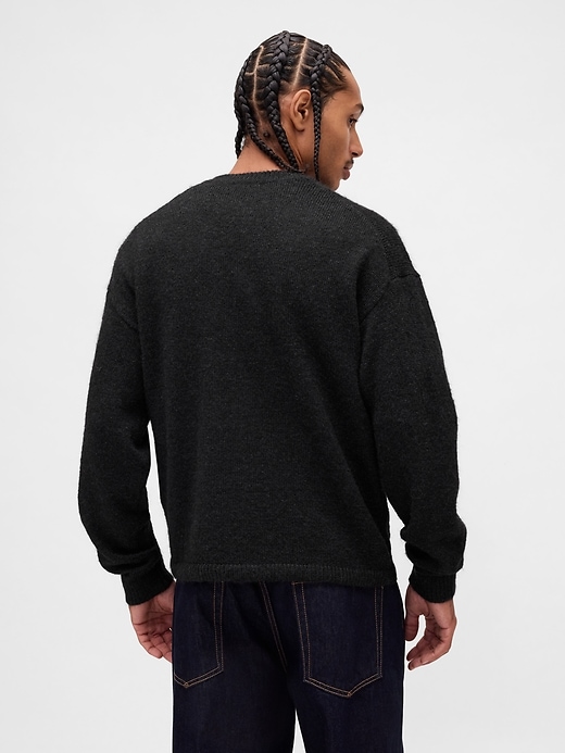 flauschiger lässiger crop-cardigan