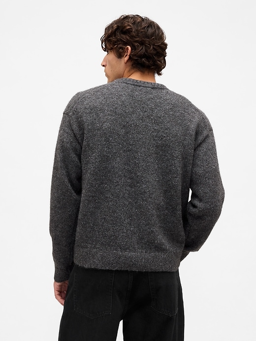 lässiger argyle-pullover aus wollmischung