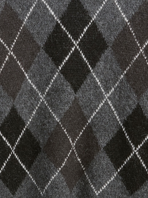 lässiger argyle-pullover aus wollmischung