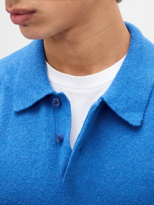 cashsoft relaxed polo sweater
