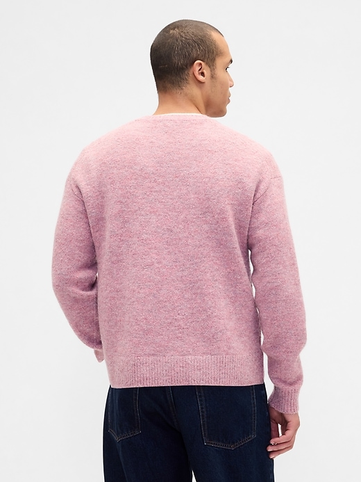 lässiger v-ausschnitt-crop-pullover