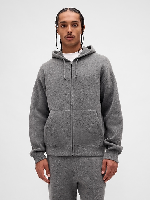 schwerer cashsoft zip-sweater-hoodie