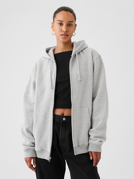 vintage-kapuzenpullover für erwachsene weich mit reißverschluss