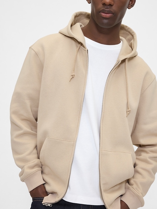 vintage-kapuzenpullover für erwachsene weich mit reißverschluss