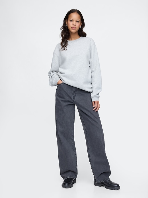 vintagesoft rundhals-sweatshirt