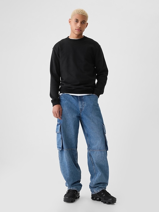vintagesoft rundhals-sweatshirt
