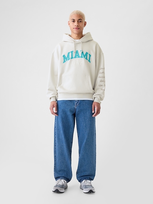 gap miami city logo hoodie