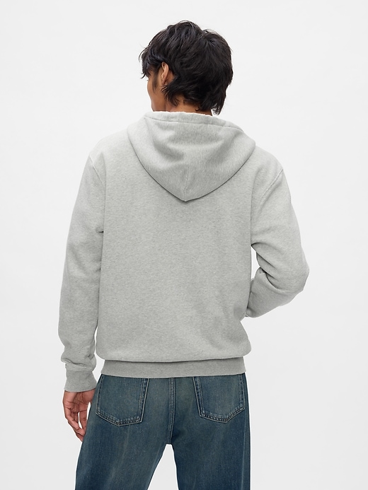 vintagesoft kapuzenpullover mit durchgehendem reißverschluss und arch-logo für erwachsene