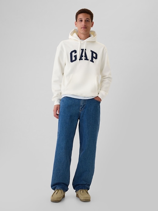 vintage-hoodie für erwachsene mit weichem arch-logo